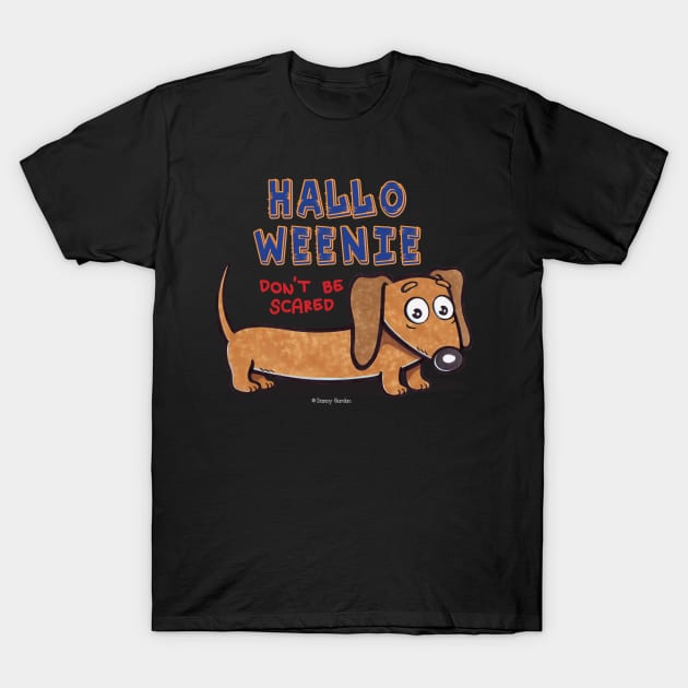 Halloweenie  Halloween Dachshund T-Shirt by Danny Gordon Art